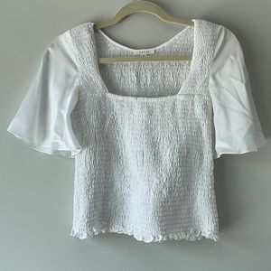 Vetta Capsule Shirred Square Neck Top